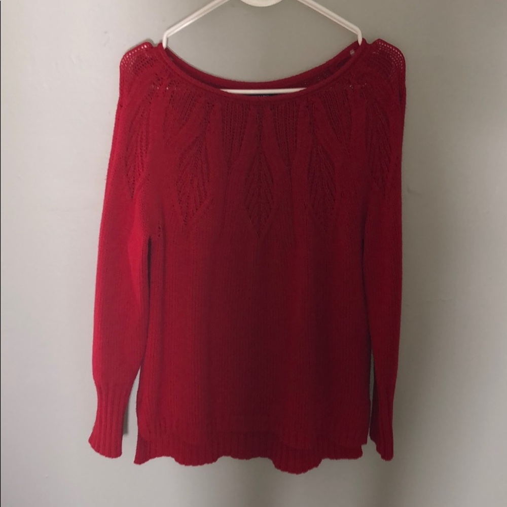 red sweater